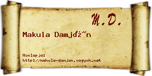 Makula Damján névjegykártya